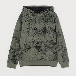 Youth 16/18 H&M Khaki green/patterned Hoodie